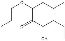 4-(Propoxy)-6-hydroxy-5-nonanone 结构式
