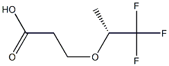(+)-3-[(R)-2,2,2-Trifluoro-1-methylethoxy]propionic acid,,结构式