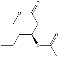 [S,(-)]-3-(Acetyloxy)hexanoic acid methyl ester Structure