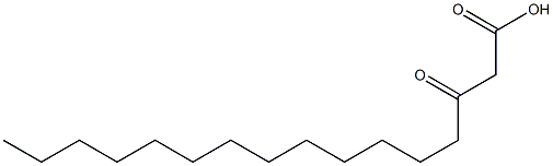 3-オキソヘキサデカン酸 化学構造式