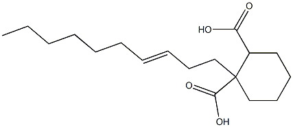 Cyclohexane-1,2-dicarboxylic acid hydrogen 1-(3-decenyl) ester Struktur