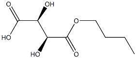 D-酒石酸水素1-ブチル 化学構造式