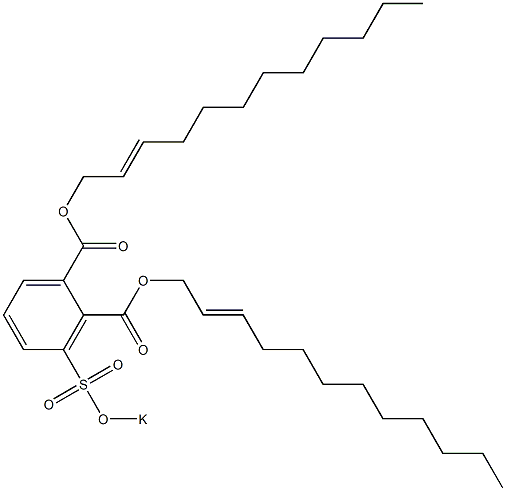 3-(Potassiosulfo)phthalic acid di(2-dodecenyl) ester|