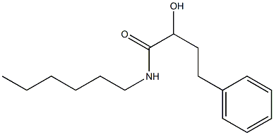N-Hexyl-2-hydroxy-4-phenylbutanamide Struktur
