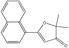 2,2-Dimethyl-5-(1-naphtyl)furan-3(2H)-one,,结构式