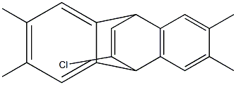 11-Chloro-2,3,6,7-tetramethyl-9,10-dihydro-9,10-ethenoanthracene,,结构式