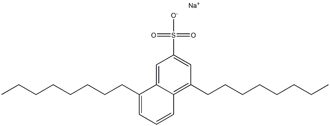 4,8-Dioctyl-2-naphthalenesulfonic acid sodium salt Structure