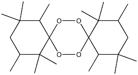 1,1,2,4,4,5,10,10,11,13,13,14-ドデカメチル-7,8,15,16-テトラオキサジスピロ[5.2.5.2]ヘキサデカン 化学構造式