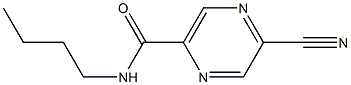 5-Butylcarbamoyl-2-pyrazinecarbonitrile Structure