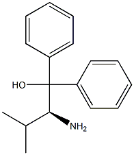 (2S)-1,1-Diphenyl-2-amino-3-methylbutane-1-ol Struktur