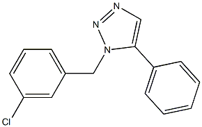 1-(3-Chlorobenzyl)-5-phenyl-1H-1,2,3-triazole,,结构式