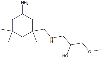 3-[[N-(2-Hydroxy-3-methoxypropyl)amino]methyl]-3,5,5-trimethylcyclohexylamine Structure