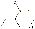 (E)-1-Methylamino-2-nitro-2-butene Structure