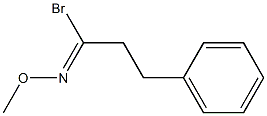3-Phenyl-1-bromopropanal O-methyl oxime Struktur