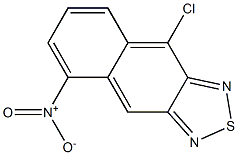 9-クロロ-5-ニトロナフト[2,3-c][1,2,5]チアジアゾール 化学構造式