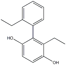 2-(2-Ethylphenyl)-3-ethylbenzene-1,4-diol Structure