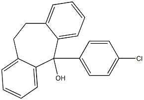 5-(4-クロロフェニル)-10,11-ジヒドロ-5H-ジベンゾ[a,d]シクロヘプテン-5-オール 化学構造式