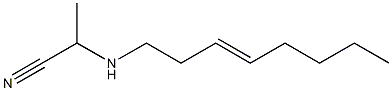 2-(3-Octenylamino)propionitrile Struktur