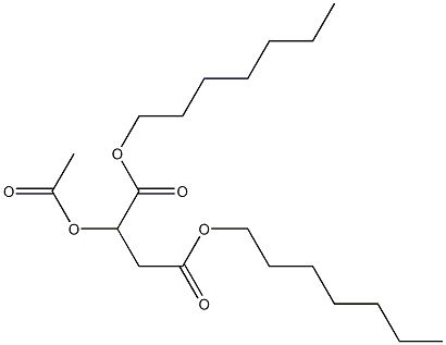  2-Acetyloxybutanedioic acid diheptyl ester