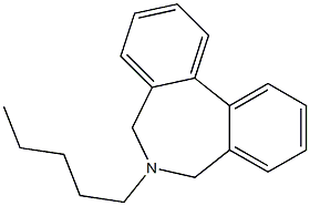 6-Pentyl-6,7-dihydro-5H-dibenz[c,e]azepine,,结构式