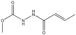 1-Crotonoyl-2-methoxycarbonylhydrazine 结构式