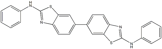 2,2'-ビス(フェニルアミノ)-6,6'-ビベンゾチアゾール 化学構造式