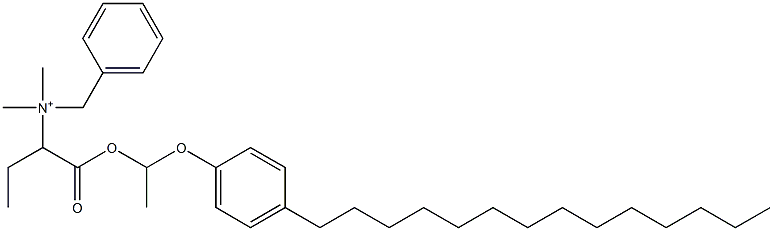  N,N-Dimethyl-N-benzyl-N-[1-[[1-(4-tetradecylphenyloxy)ethyl]oxycarbonyl]propyl]aminium