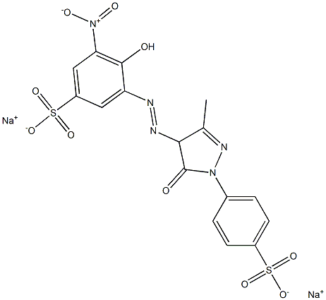 3-[[4,5-Dihydro-3-methyl-5-oxo-1-(4-sulfophenyl)-1H-pyrazol-4-yl]azo]-4-hydroxy-5-nitrobenzenesulfonic acid disodium salt