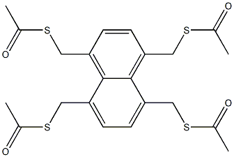 1,4,5,8-Tetrakis[(acetylthio)methyl]naphthalene Structure