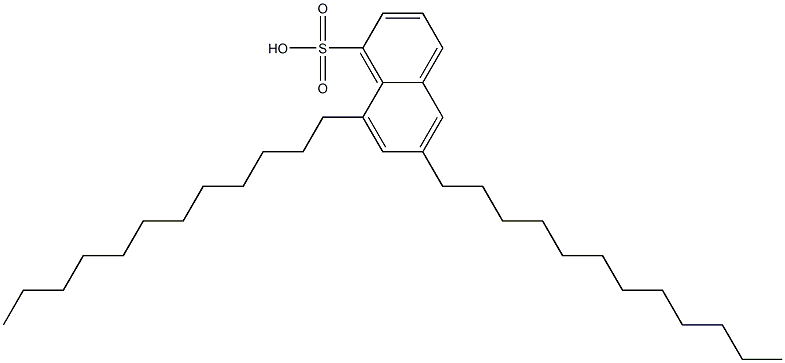 6,8-Didodecyl-1-naphthalenesulfonic acid,,结构式