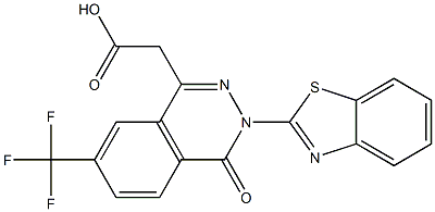 3-(2-Benzothiazolyl)-7-trifluoromethyl-3,4-dihydro-4-oxophthalazine-1-acetic acid