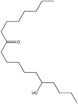 5-Hydroxyoctadecan-11-one,,结构式