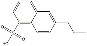 6-プロピル-1-ナフタレンスルホン酸 化学構造式