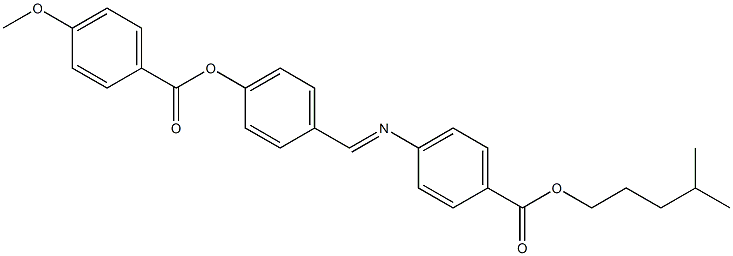 4-[4-(4-Methoxybenzoyloxy)benzylideneamino]benzoic acid isohexyl ester Structure