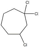 1,1,3-Trichlorocycloheptane Structure