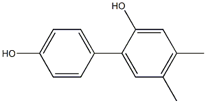 4,5-Dimethyl-1,1'-biphenyl-2,4'-diol,,结构式