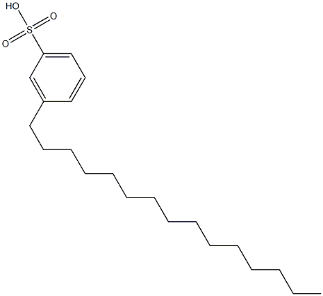 3-ペンタデシルベンゼンスルホン酸 化学構造式
