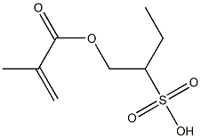 1-(メタクリロイルオキシメチル)-1-プロパンスルホン酸 化学構造式