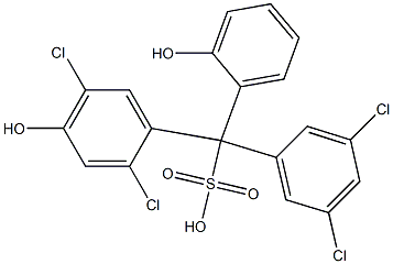 (3,5-Dichlorophenyl)(2,5-dichloro-4-hydroxyphenyl)(2-hydroxyphenyl)methanesulfonic acid