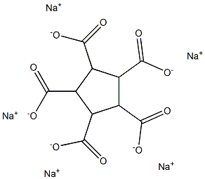1,2,3,4,5-Cyclopentanepentacarboxylic acid pentasodium salt Structure
