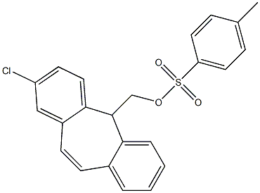 2-Chloro-5-[(p-toluenesulfonyloxy)methyl]-5H-dibenzo[a,d]cycloheptene Structure