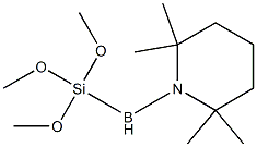 1-[(トリメトキシシリル)ボリル]-2,2,6,6-テトラメチルピペリジン 化学構造式