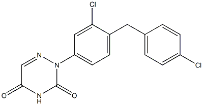 2-[3-Chloro-4-(4-chlorobenzyl)phenyl]-1,2,4-triazine-3,5(2H,4H)-dione