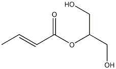 Glycerin 2-crotonate Structure