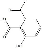 2-Acetyl-6-hydroxybenzoic acid Structure