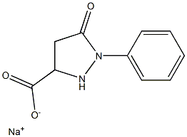 5-Oxo-1-phenyl-3-pyrazolidinecarboxylic acid sodium salt Structure