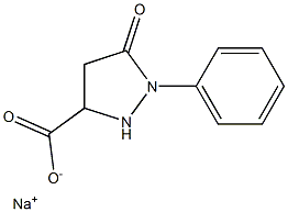 5-Oxo-1-phenyl-3-pyrazolidinecarboxylic acid sodium salt,,结构式