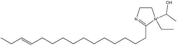 1-Ethyl-1-(1-hydroxyethyl)-2-(12-pentadecenyl)-2-imidazoline-1-ium Struktur