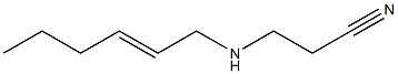 N-(2-Cyanoethyl)-2-hexenylamine,,结构式