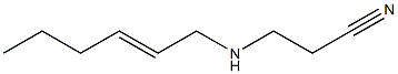 N-(2-Cyanoethyl)-2-hexenylamine 结构式